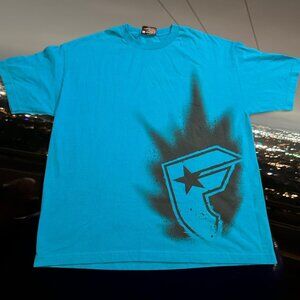 Famous Stars and Straps blue and black tee